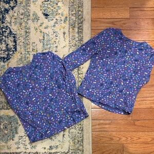 Kids Purple fall long sleeve shirts